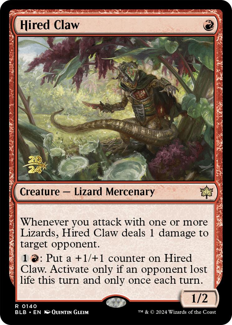 Hired Claw [Bloomburrow Prerelease Promos] | Total Play