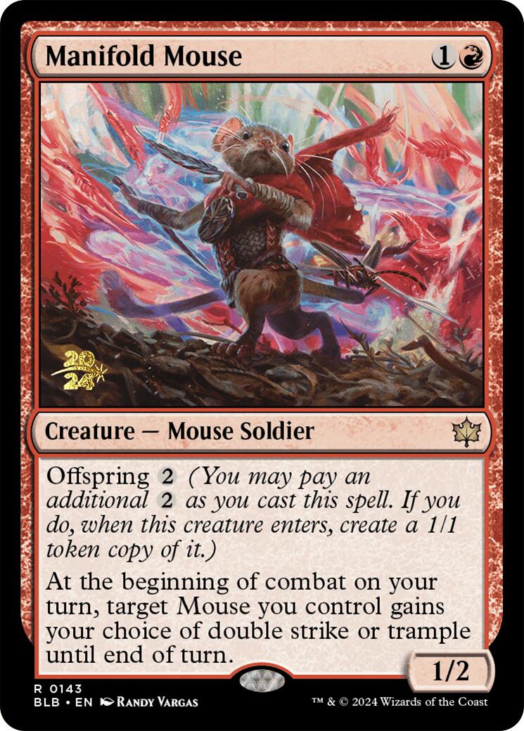 Manifold Mouse [Bloomburrow Prerelease Promos] | Total Play