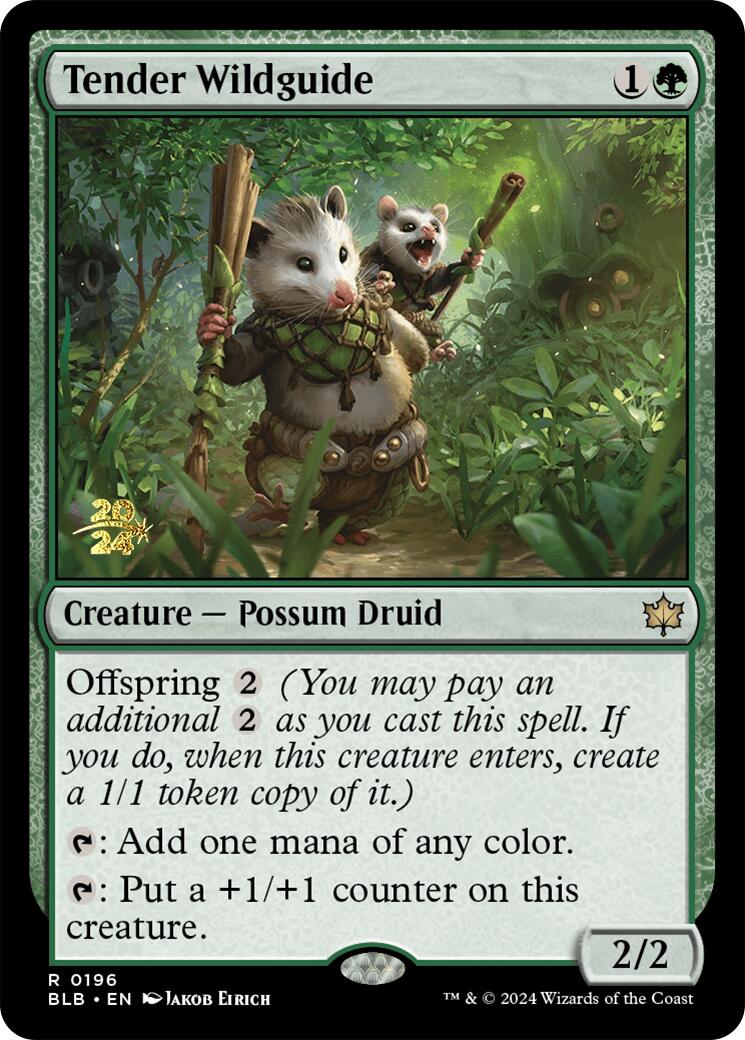 Tender Wildguide [Bloomburrow Prerelease Promos] | Total Play