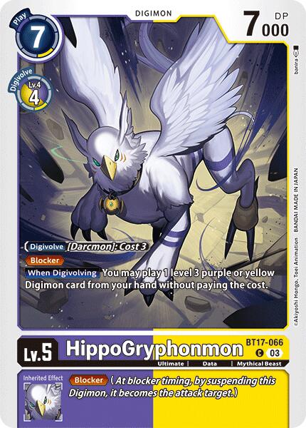 HippoGryphonmon [BT17-066] [Secret Crisis] | Total Play