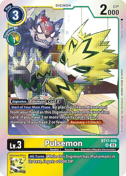 Pulsemon [BT17-030] [Secret Crisis] | Total Play