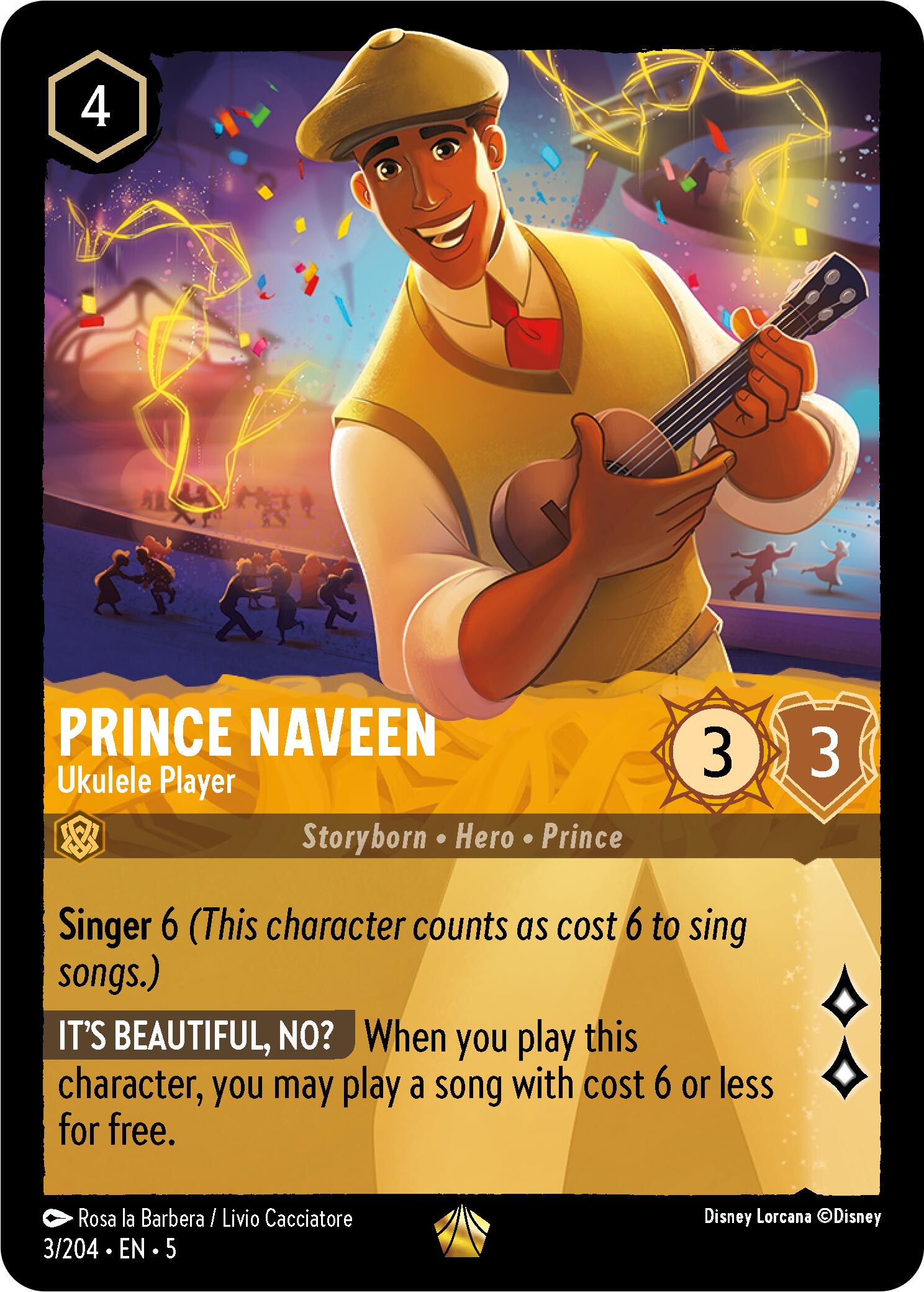 Prince Naveen - Ukulele Player (3/204) [Shimmering Skies] | Total Play