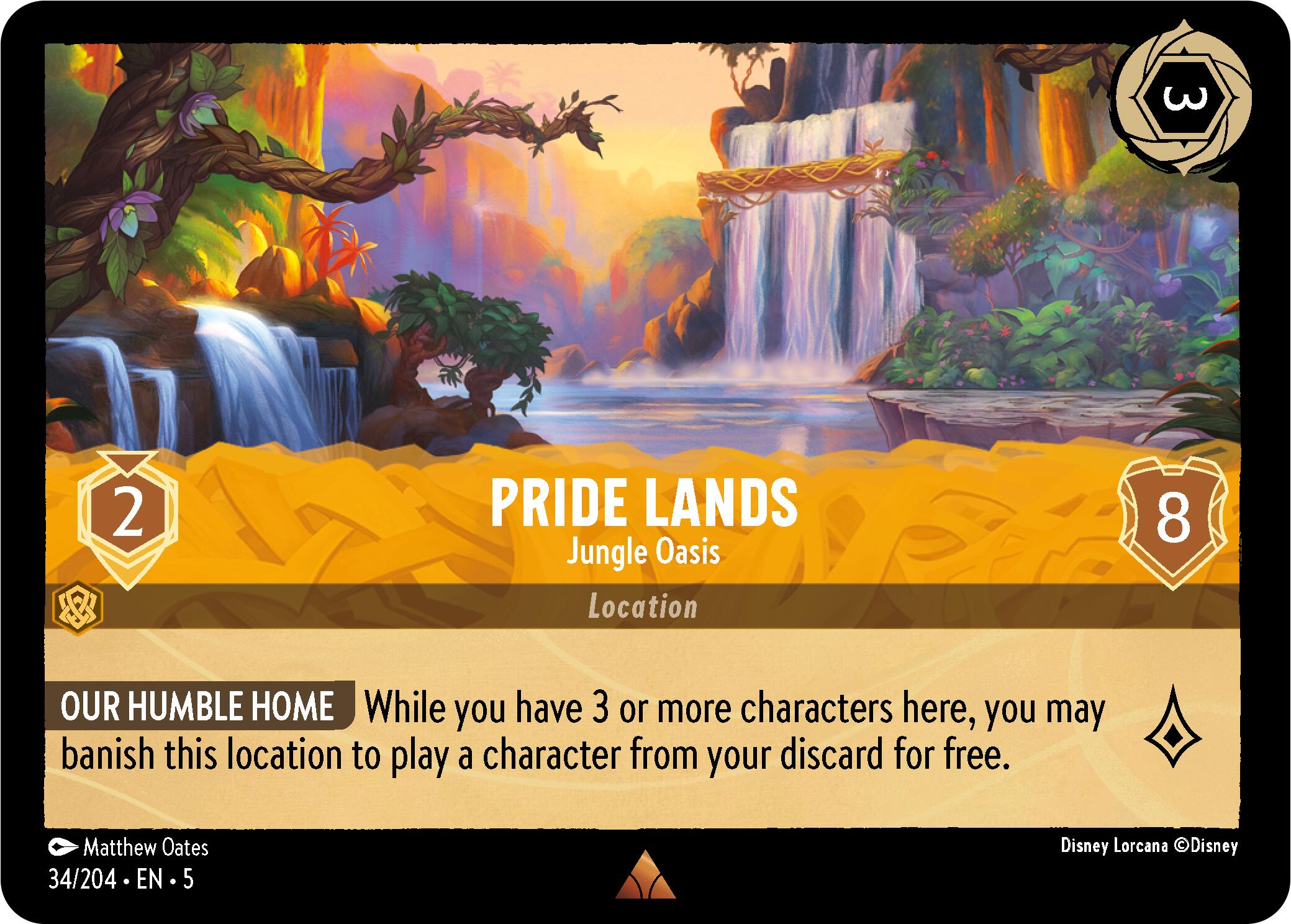Pride Lands - Jungle Oasis (34/204) [Shimmering Skies] | Total Play