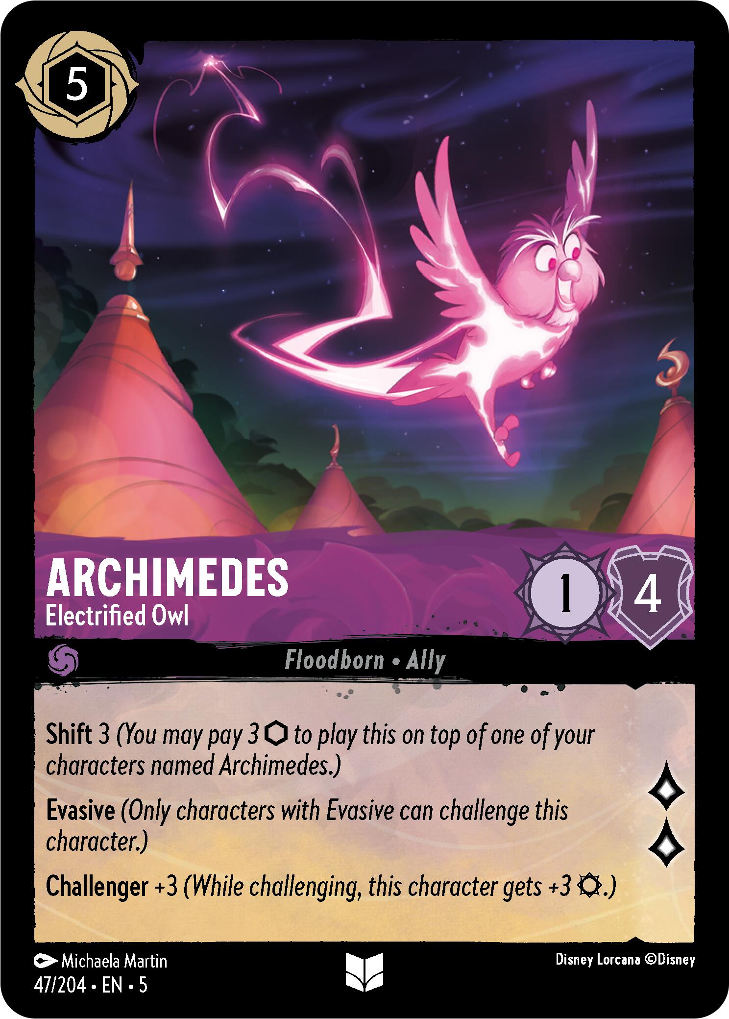 Archimedes - Electrified Owl (47/204) [Shimmering Skies] | Total Play