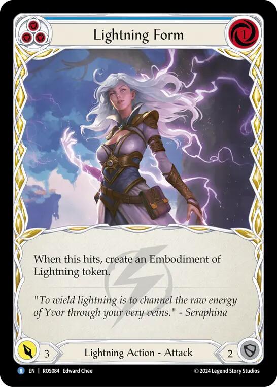 Lightning Form (Blue) [ROS084] (Rosetta)  Rainbow Foil | Total Play