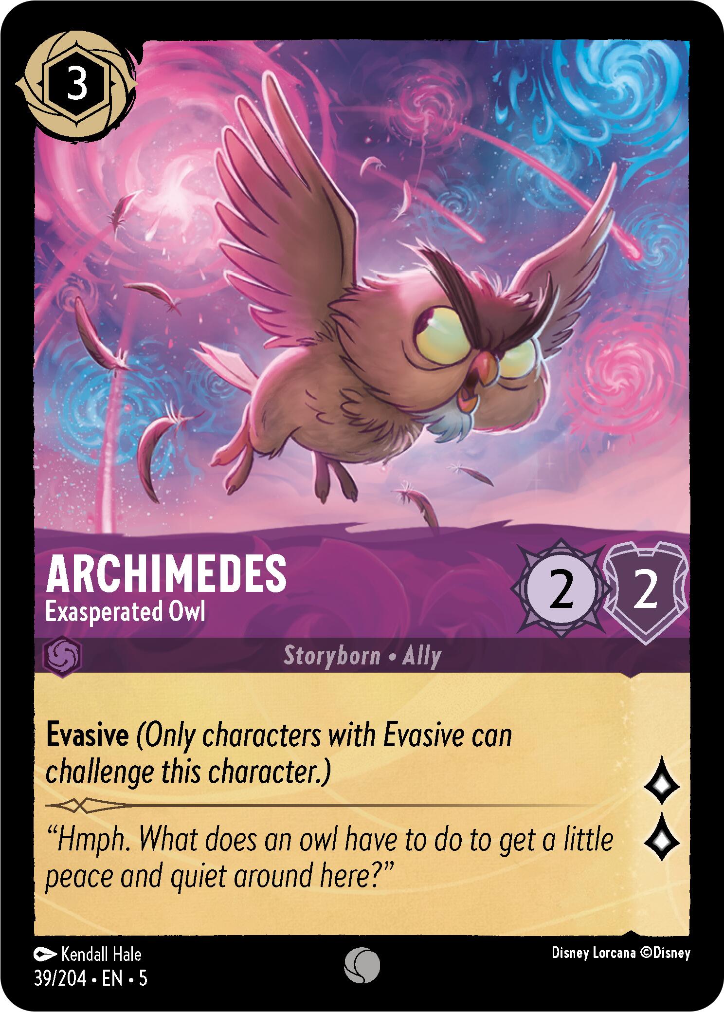 Archimedes - Exasperated Owl (39/204) [Shimmering Skies] | Total Play