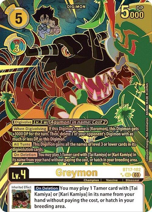 Greymon [BT17-102] (Left) (Textured) [Secret Crisis] | Total Play