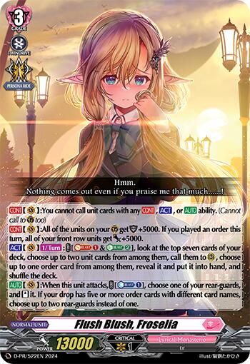 Flush Blush, Froselia (D-PR/522EN) [D Promo Cards] | Total Play