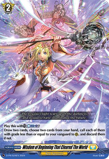 Wisdom of Beginning That Cleared The World (D-PR/524EN) [D Promo Cards] | Total Play