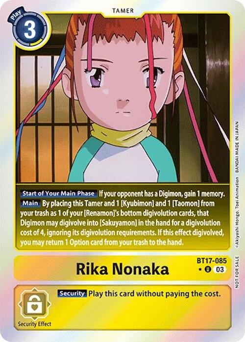 Rika Nonaka [BT17-085] (Secret Crisis: Movie Memorial Pack) [Secret Crisis] | Total Play