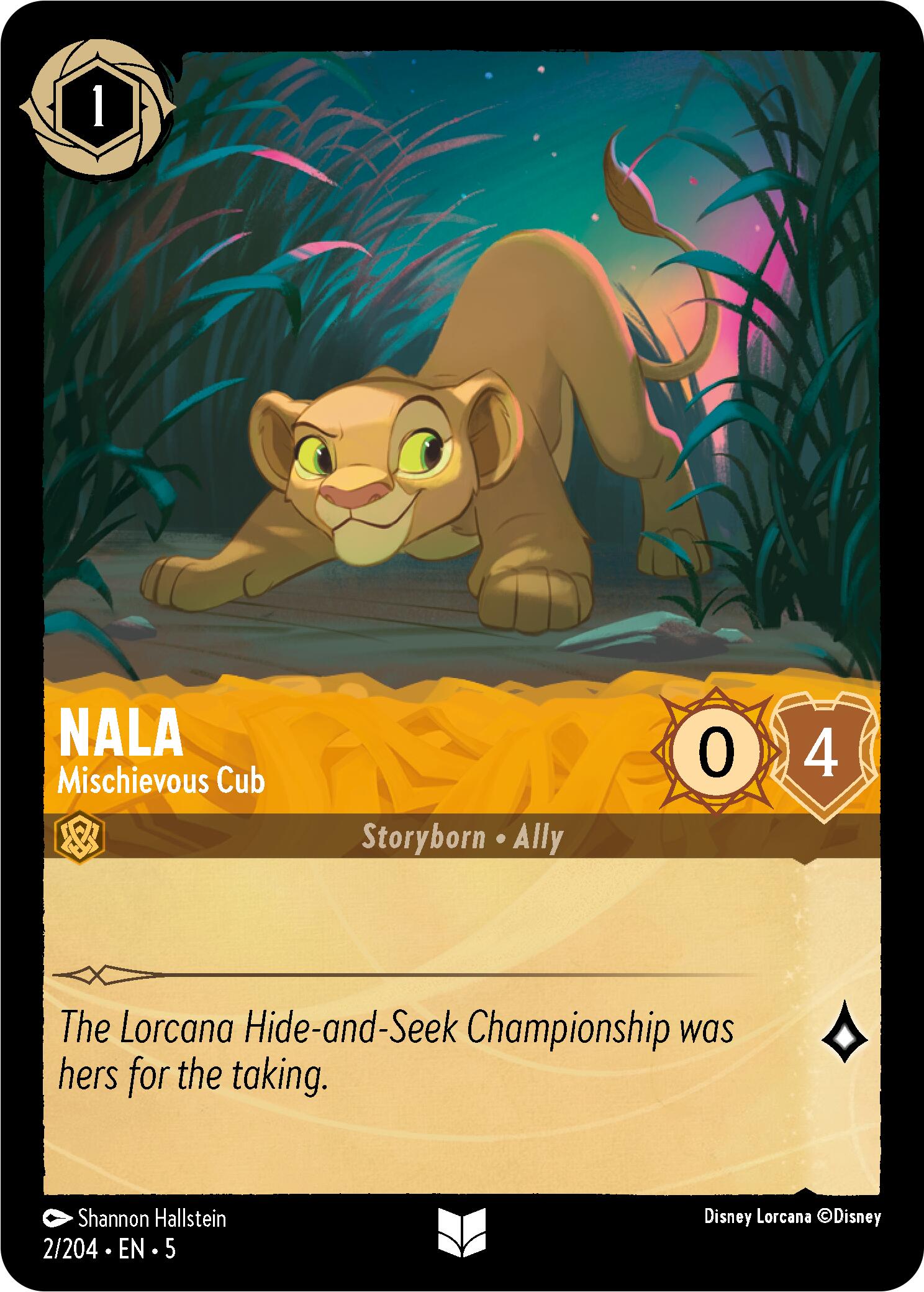 Nala - Mischievous Cub (2/204) [Shimmering Skies] | Total Play