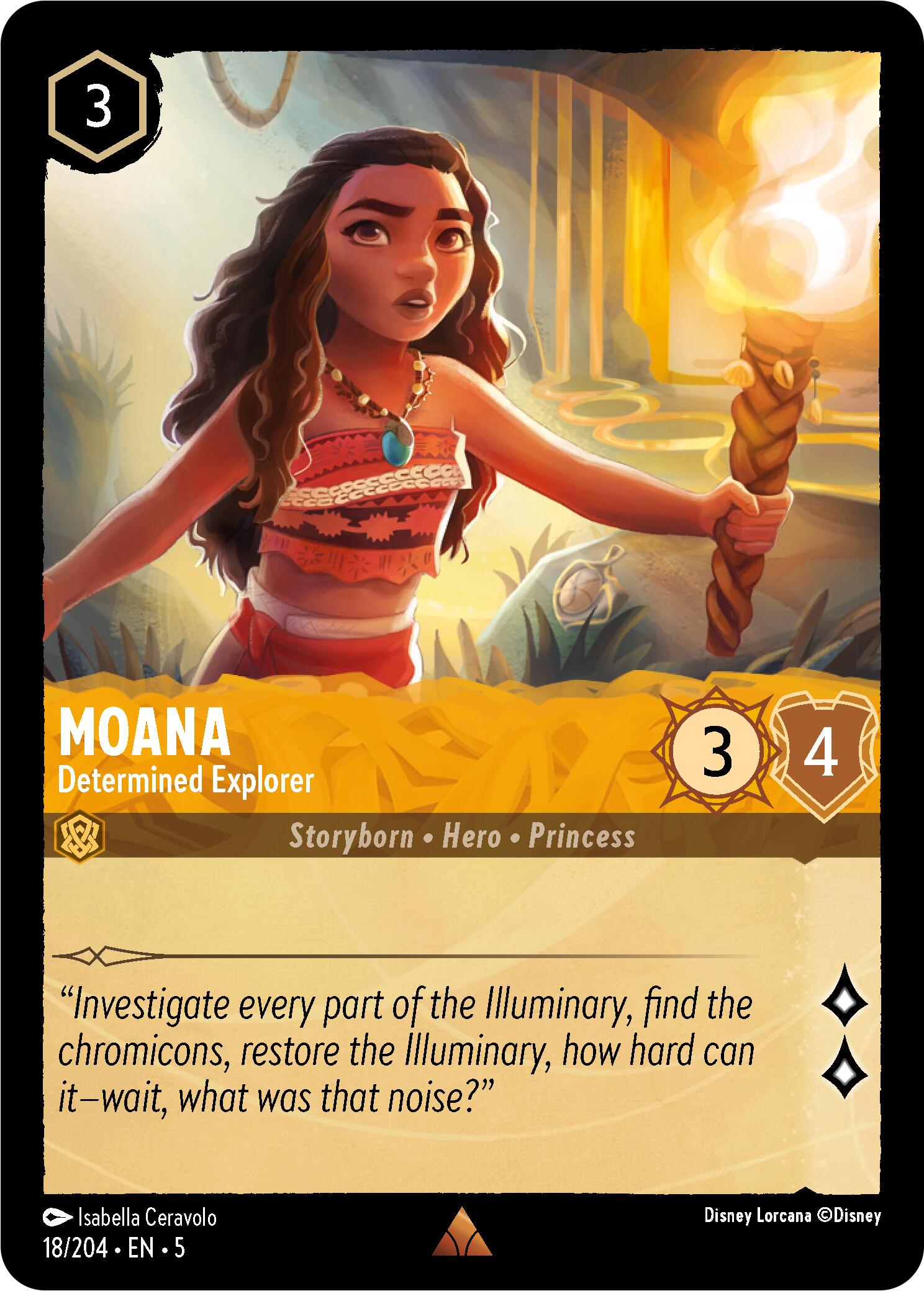 Moana - Determined Explorer (18/204) [Shimmering Skies] | Total Play
