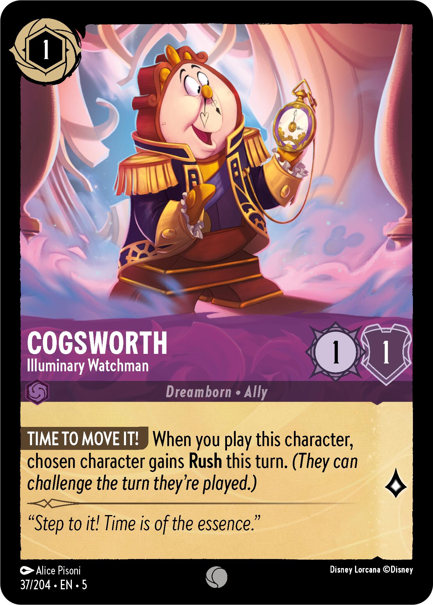 Cogsworth - Illuminary Watchman (37/204) [Shimmering Skies] | Total Play