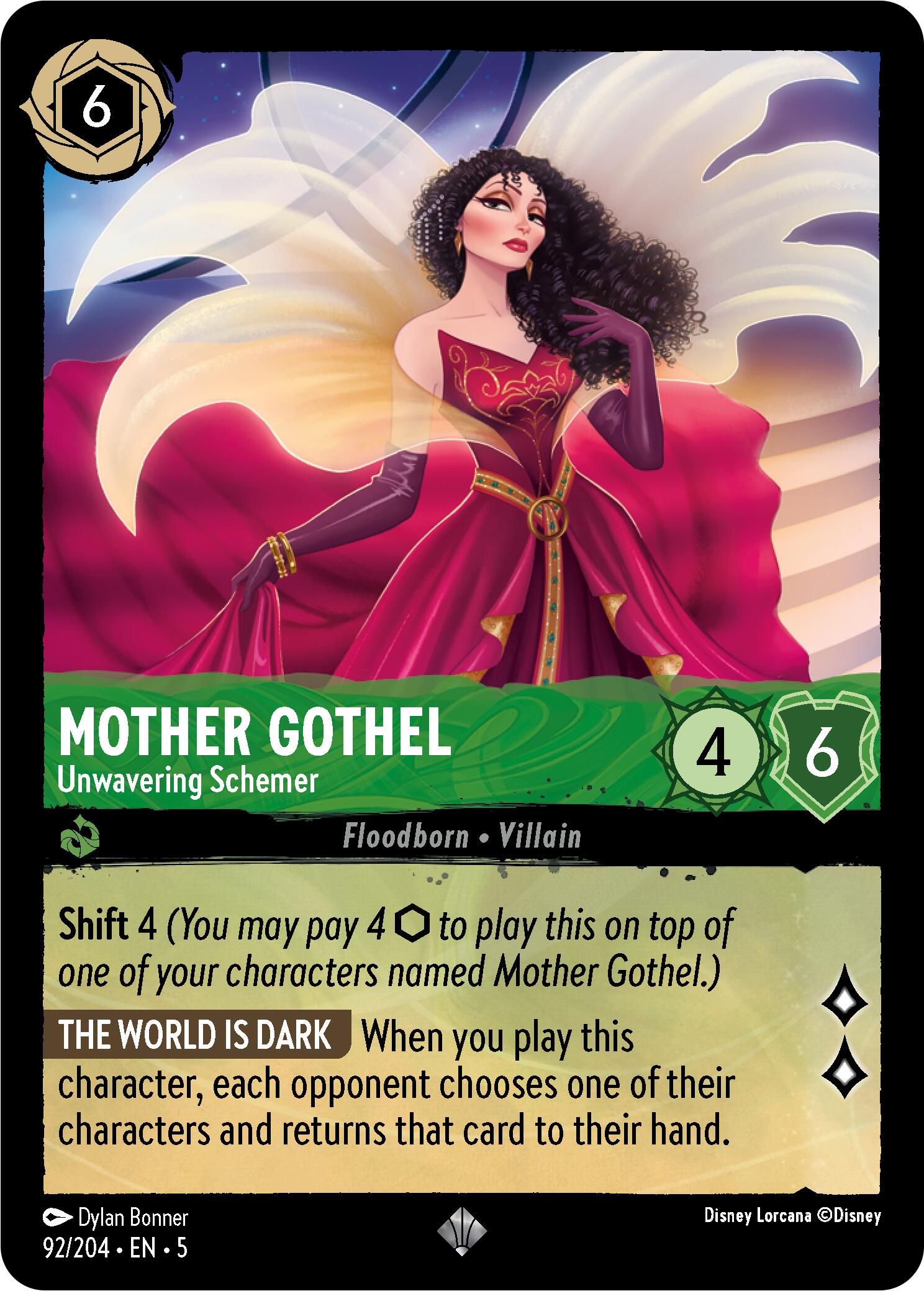 Mother Gothel - Unwavering Schemer (92/204) [Shimmering Skies] | Total Play