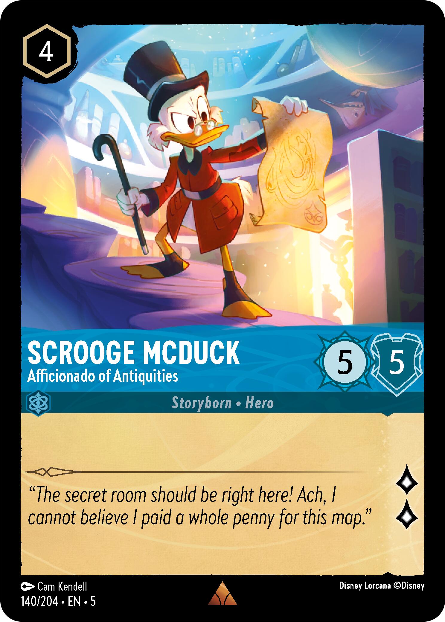 Scrooge McDuck - Afficionado of Antiquities (140/204) [Shimmering Skies] | Total Play