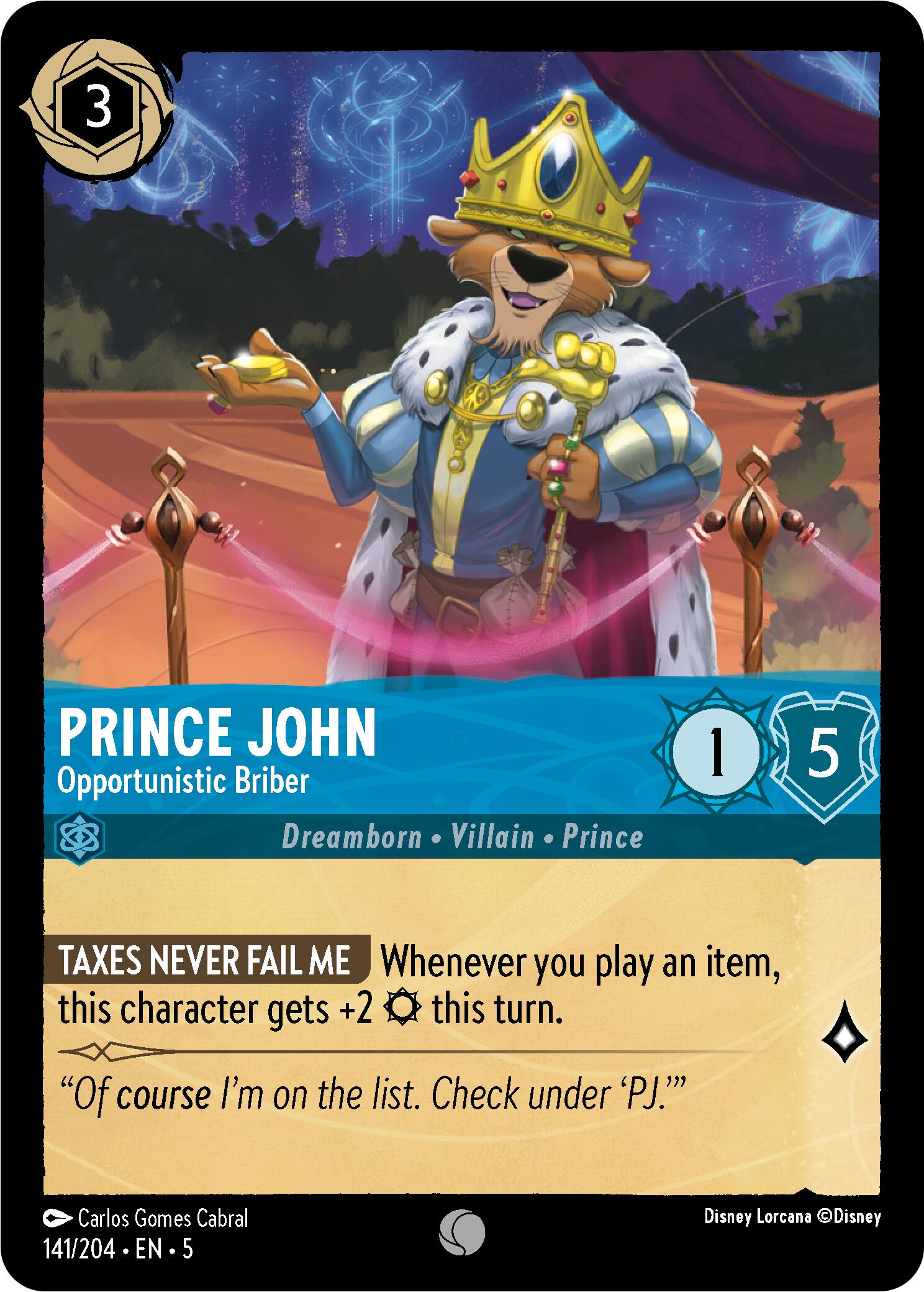Prince John - Opportunistic Briber (141/204) [Shimmering Skies] | Total Play