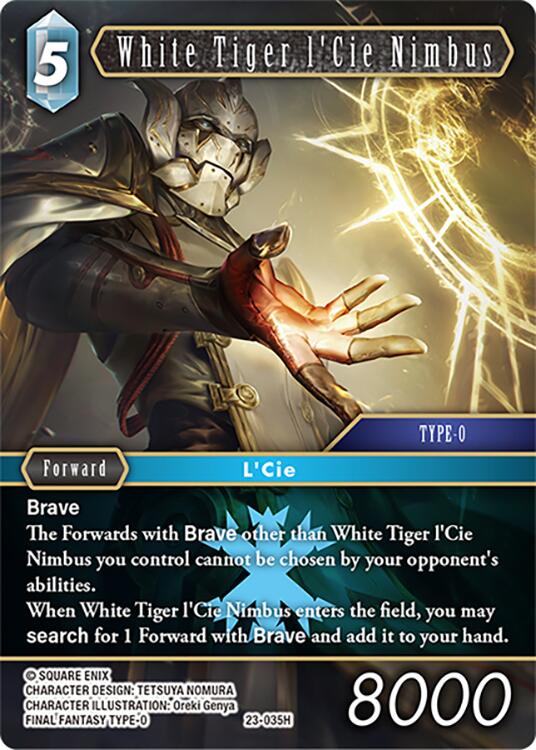 White Tiger l'Cie Nimbus [Hidden Trials] | Total Play