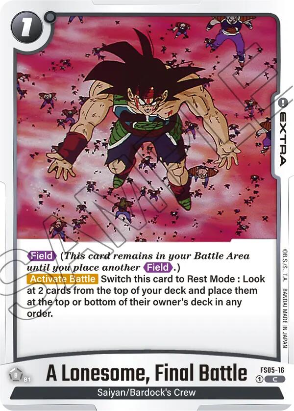 A Lonesome, Final Battle [Starter Deck: Bardock] | Total Play