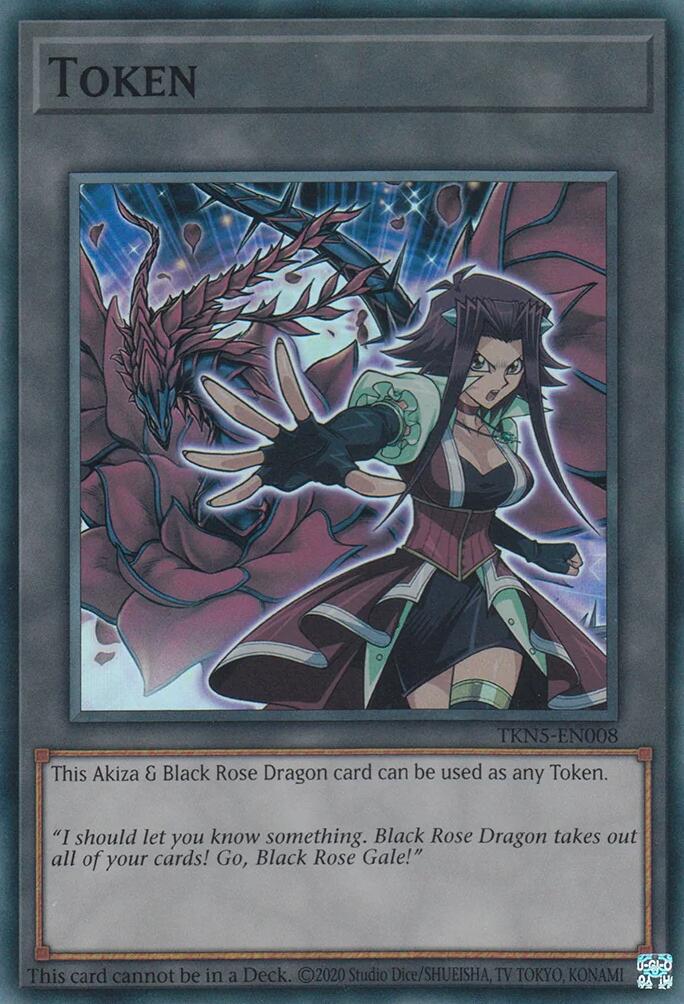 Token: Akiza & Black Rose Dragon [TKN5-EN008] Super Rare | Total Play