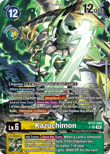 Kazuchimon [BT17-040] (Alternate Art) [Secret Crisis] | Total Play