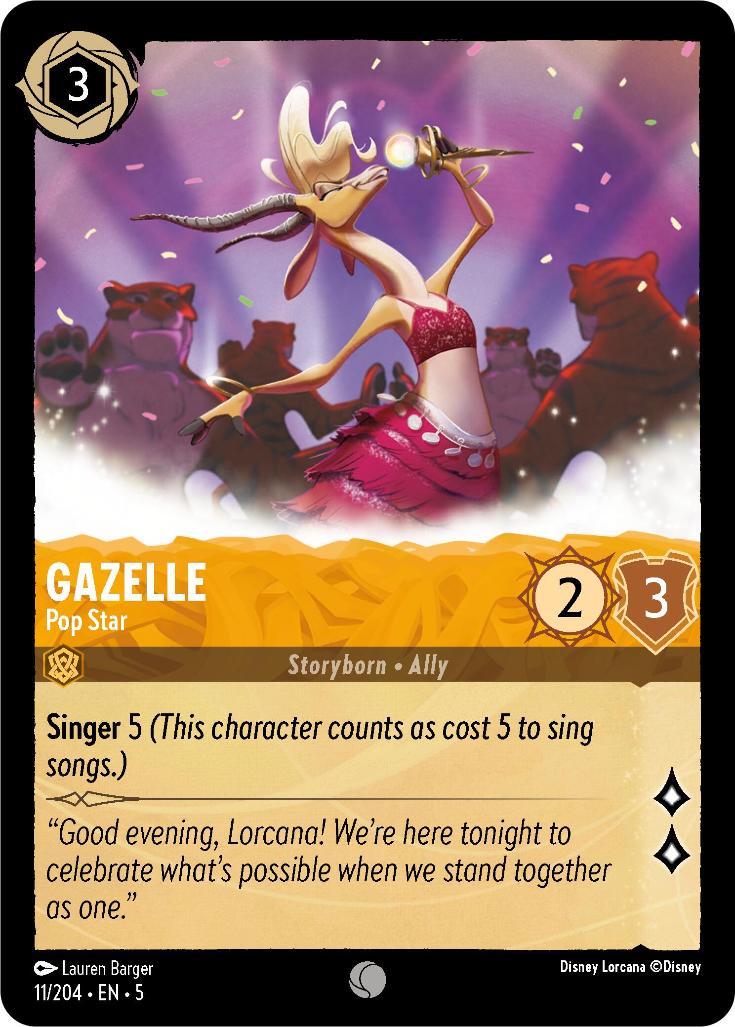 Gazelle - Pop Star (11/204) [Shimmering Skies] | Total Play