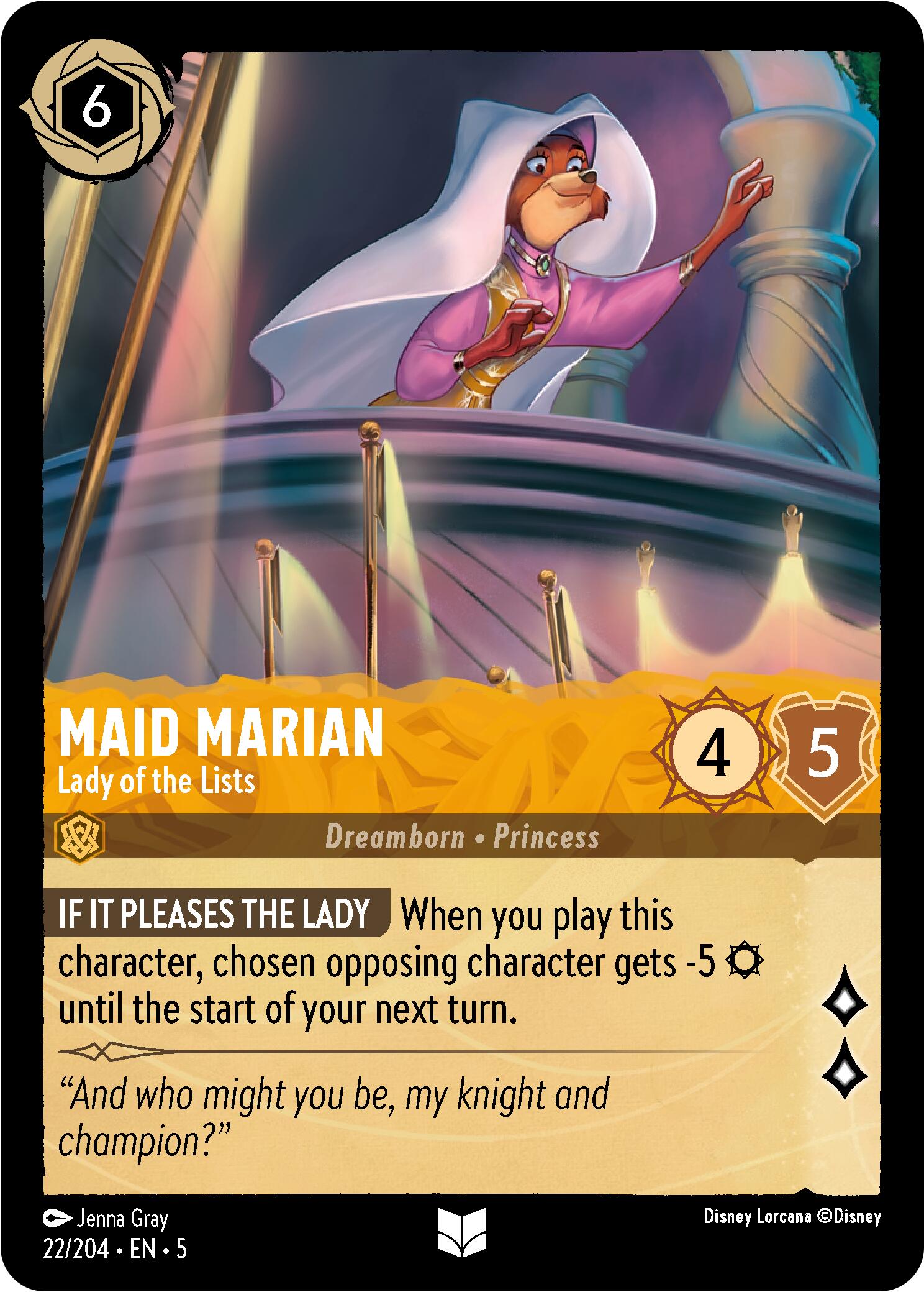 Maid Marian - Lady of the Lists (22/204) [Shimmering Skies] | Total Play