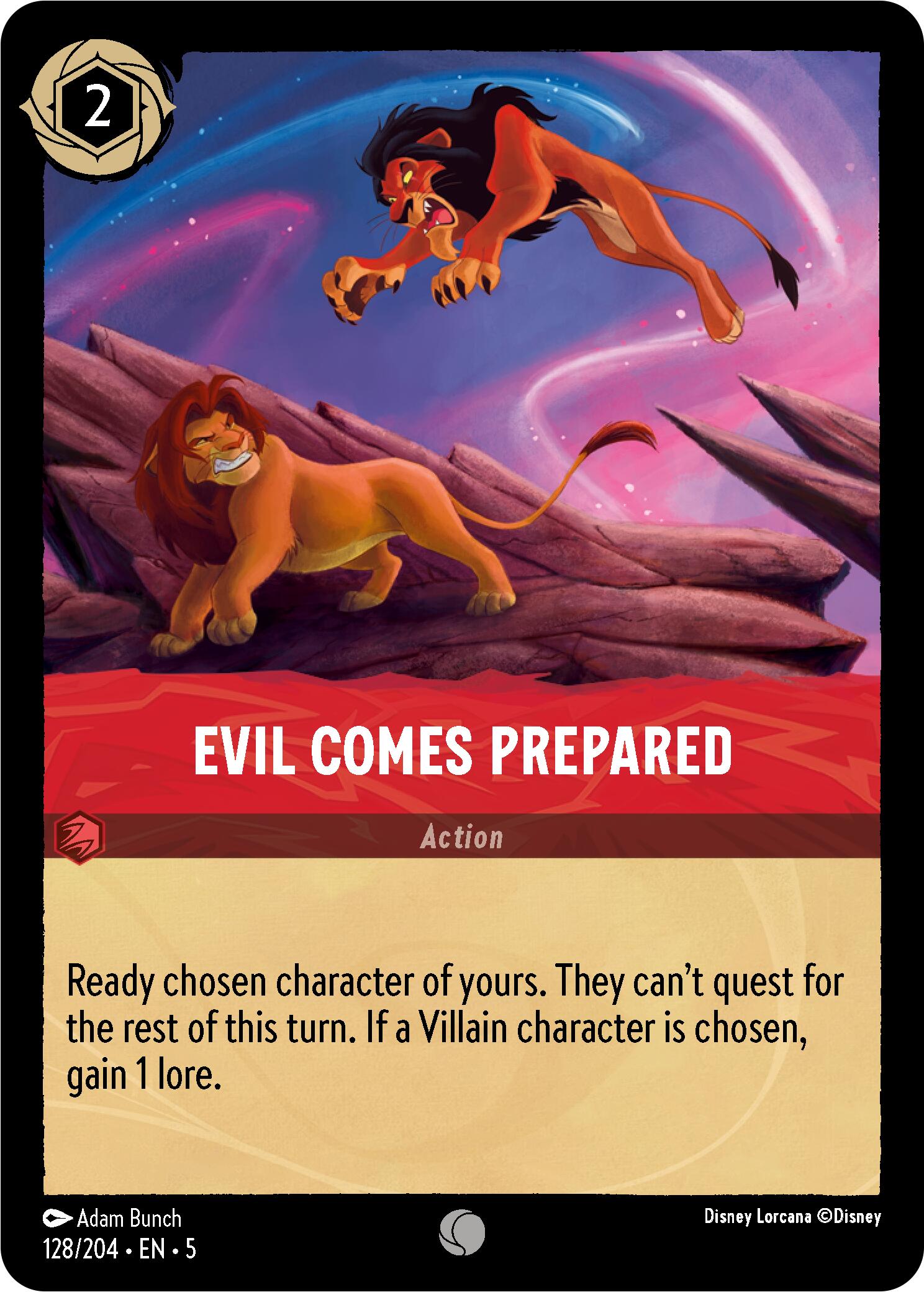 Evil Comes Prepared (128/204) [Shimmering Skies] | Total Play