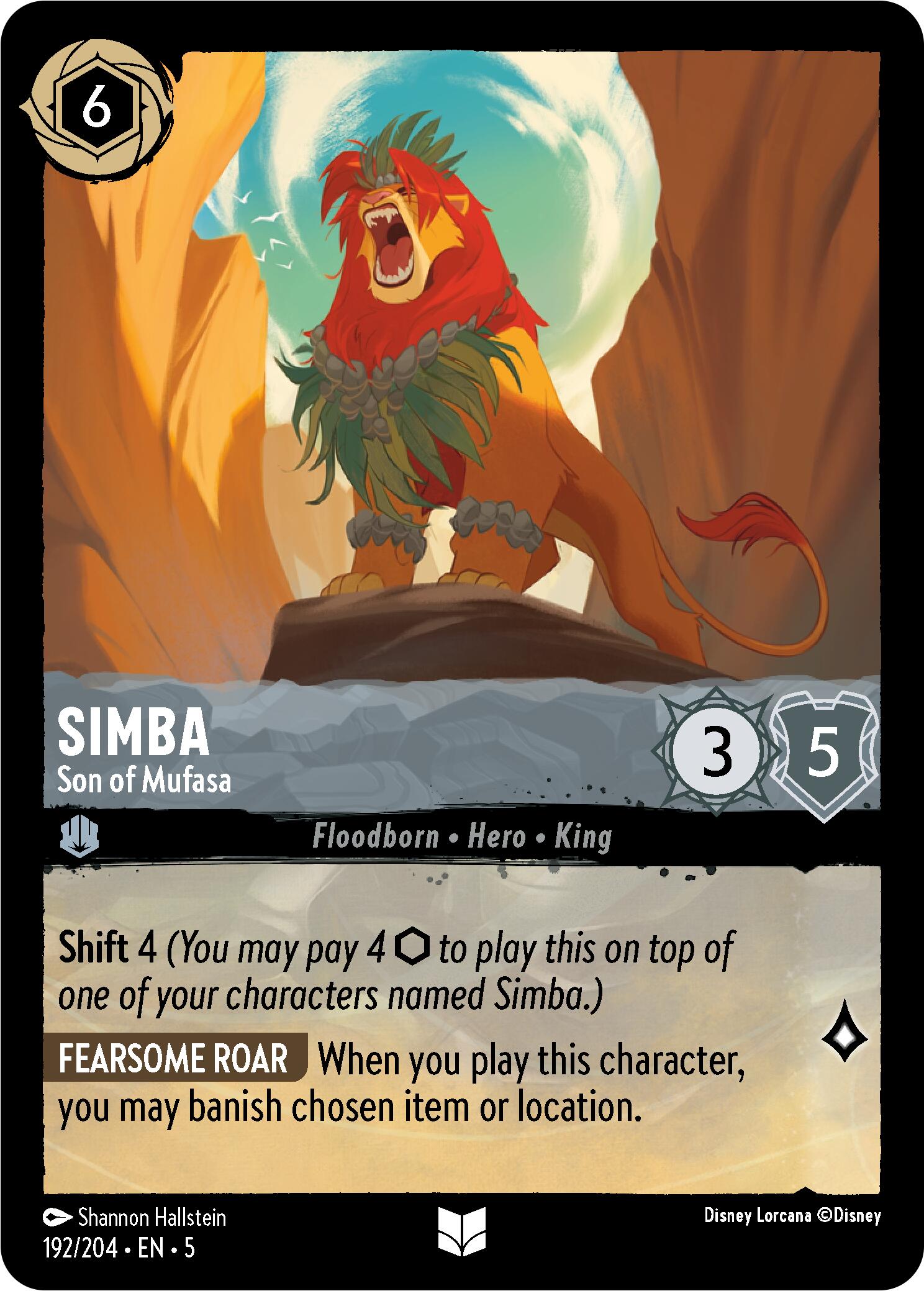 Simba - Son of Mufasa (192/204) [Shimmering Skies] | Total Play