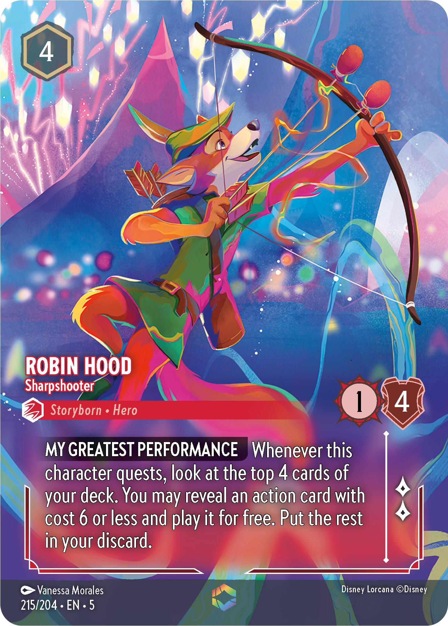 Robin Hood - Sharpshooter (Enchanted) (215/204) [Shimmering Skies] | Total Play