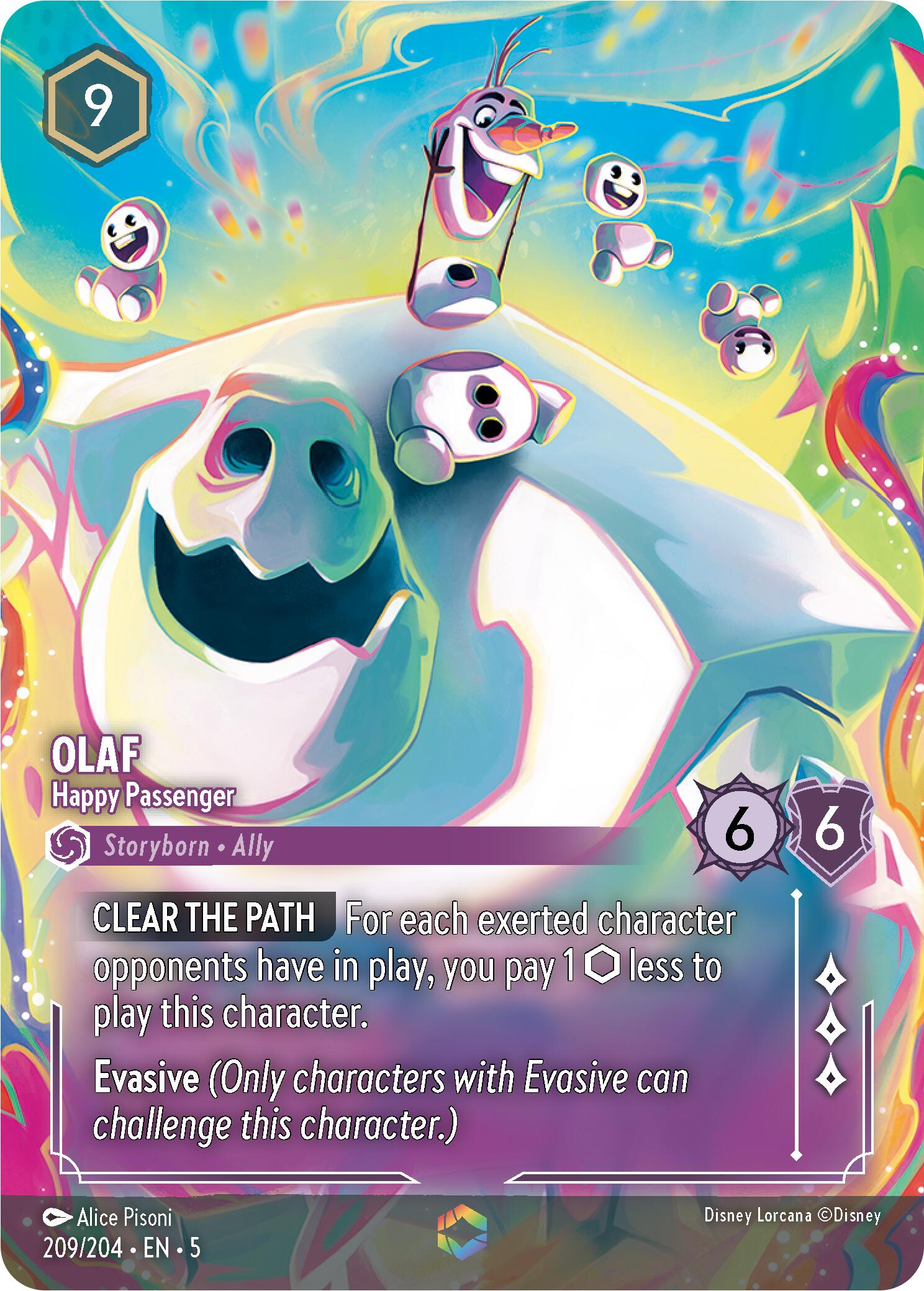 Olaf - Happy Passenger (Enchanted) (209/204) [Shimmering Skies] | Total Play