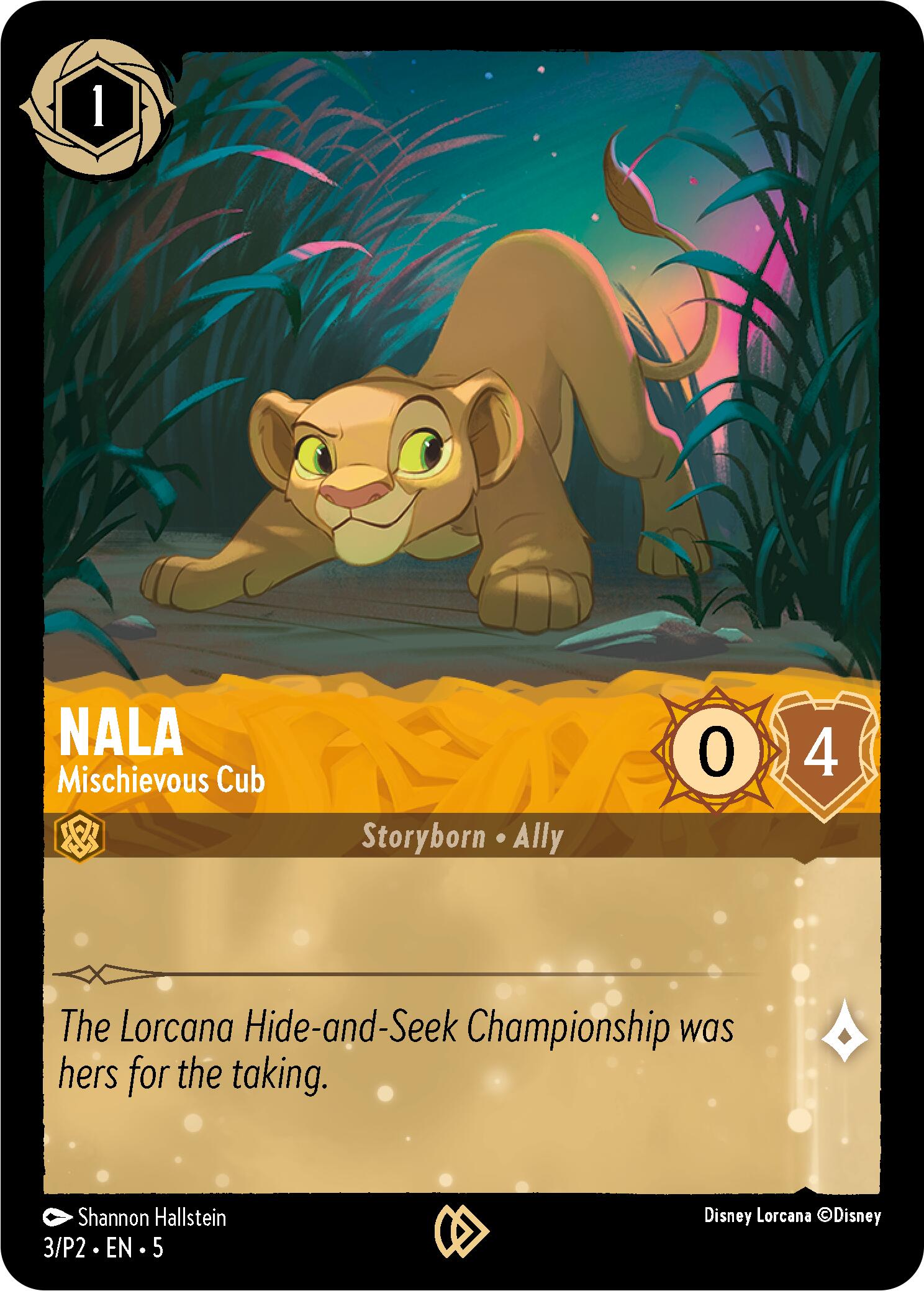 Nala - Mischievous Cub (3) [Promo Cards] | Total Play