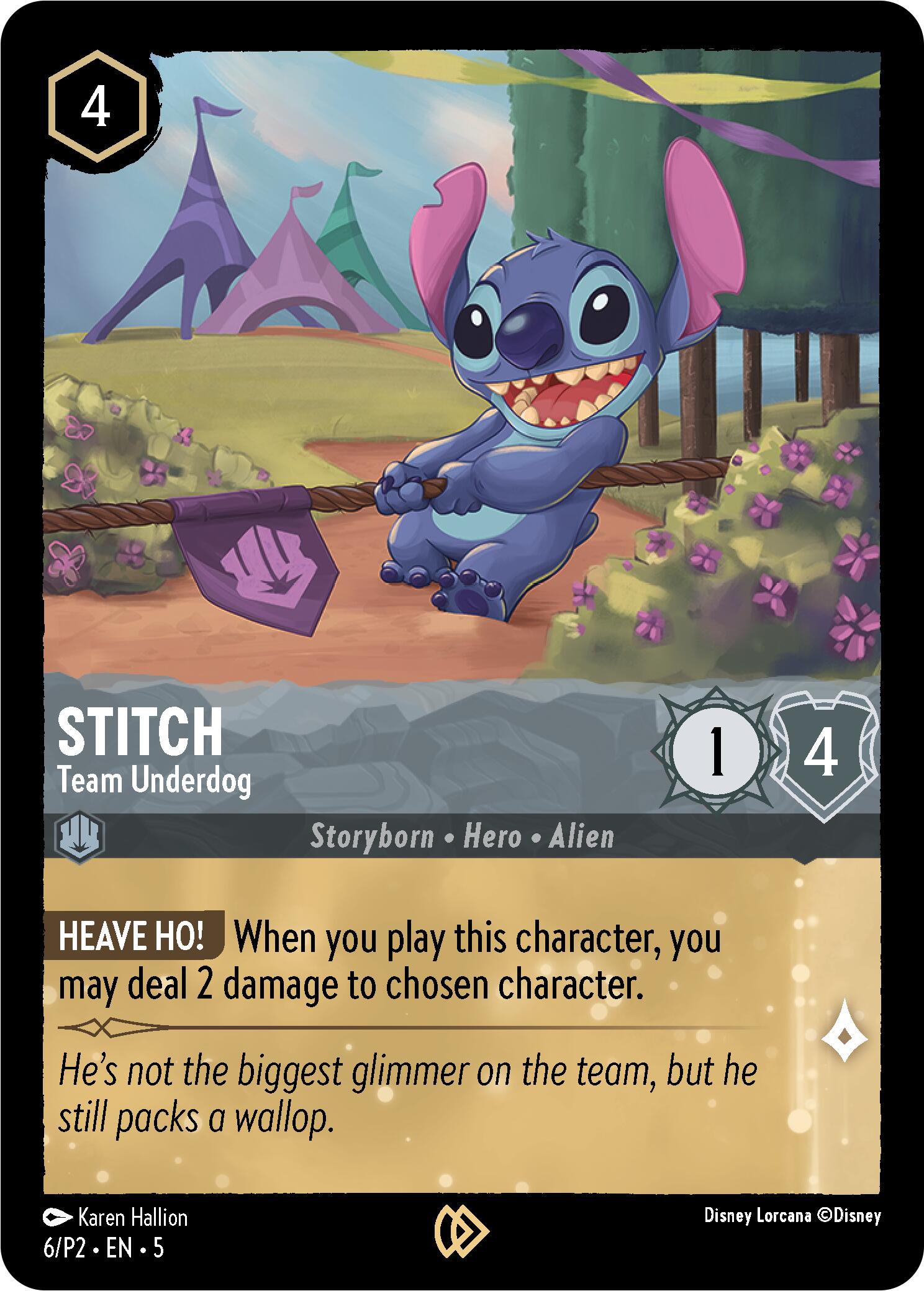 Stitch - Team Underdog (6) [Promo Cards] | Total Play