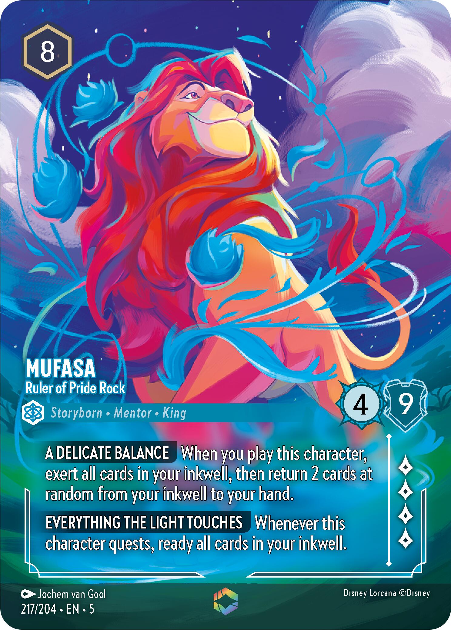 Mufasa - Ruler of Pride Rock (Enchanted) (217/204) [Shimmering Skies] | Total Play