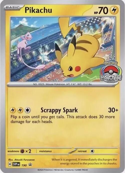 Pikachu (190) [Scarlet & Violet: Black Star Promos] | Total Play