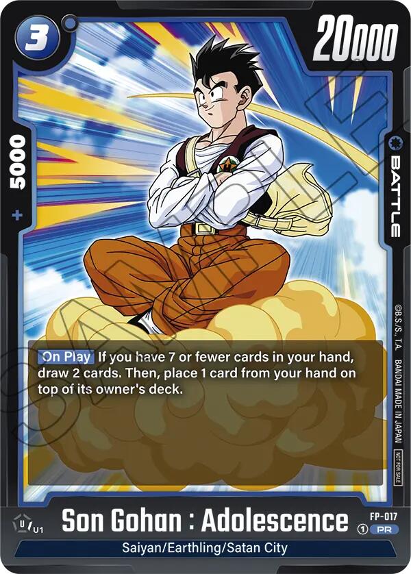 Son Gohan : Adolescence (FP-017) [Fusion World Promotion Cards] | Total Play