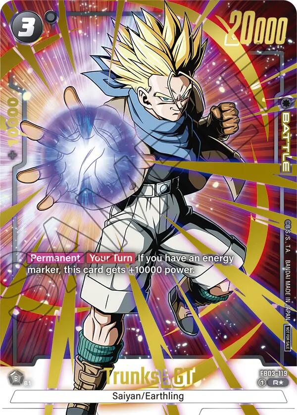 Trunks : GT (FB03-119) (Championship Pack 02) (Gold) [Fusion World Tournament Cards] | Total Play