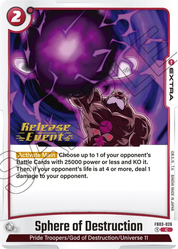Sphere of Destruction [Raging Roar Release Event Cards] | Total Play