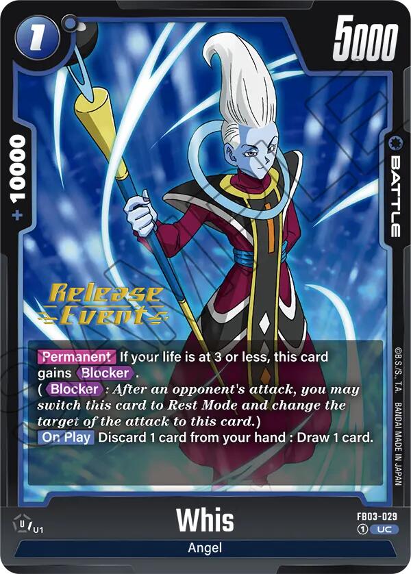 Whis [Raging Roar Release Event Cards] | Total Play