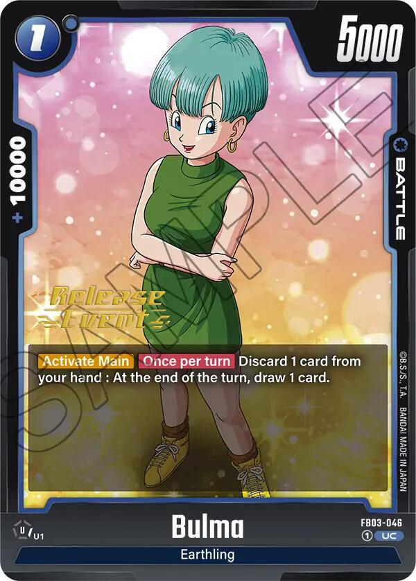 Bulma (FB03-046) [Raging Roar Release Event Cards] | Total Play