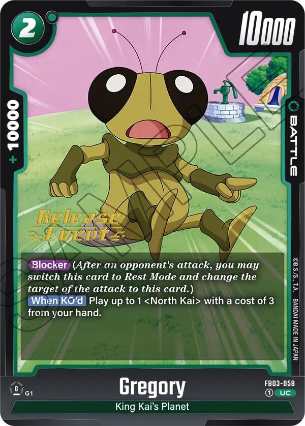 Gregory [Raging Roar Release Event Cards] | Total Play