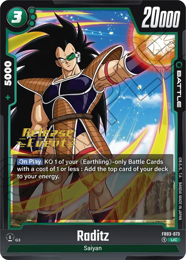 Raditz (FB03-073) [Raging Roar Release Event Cards] | Total Play