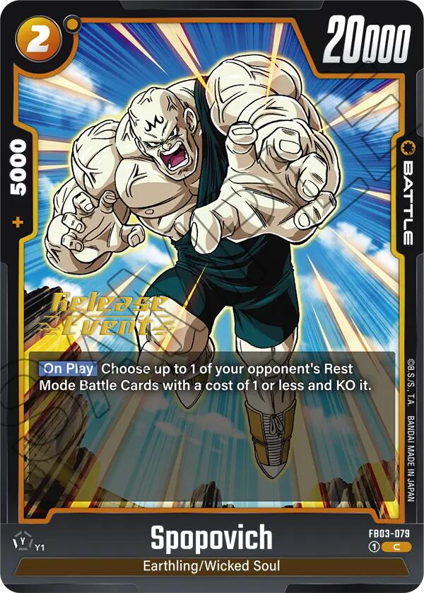 Spopovich [Raging Roar Release Event Cards] | Total Play