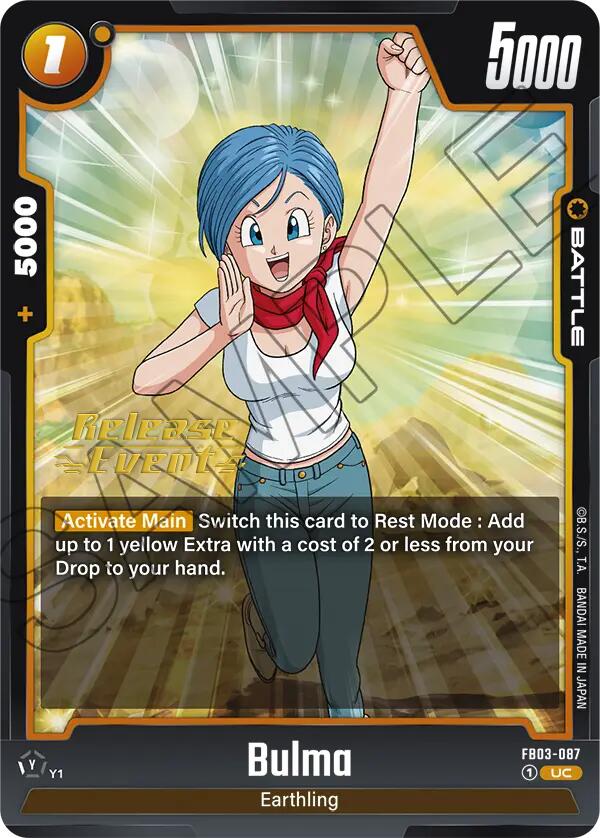 Bulma (FB03-087) [Raging Roar Release Event Cards] | Total Play