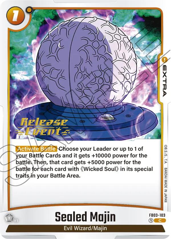 Sealed Majin [Raging Roar Release Event Cards] | Total Play