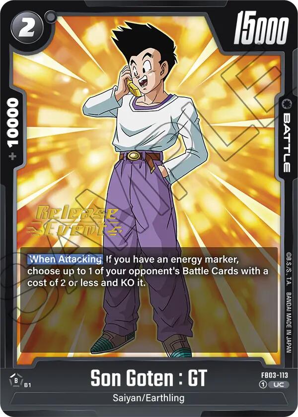 Son Goten : GT [Raging Roar Release Event Cards] | Total Play