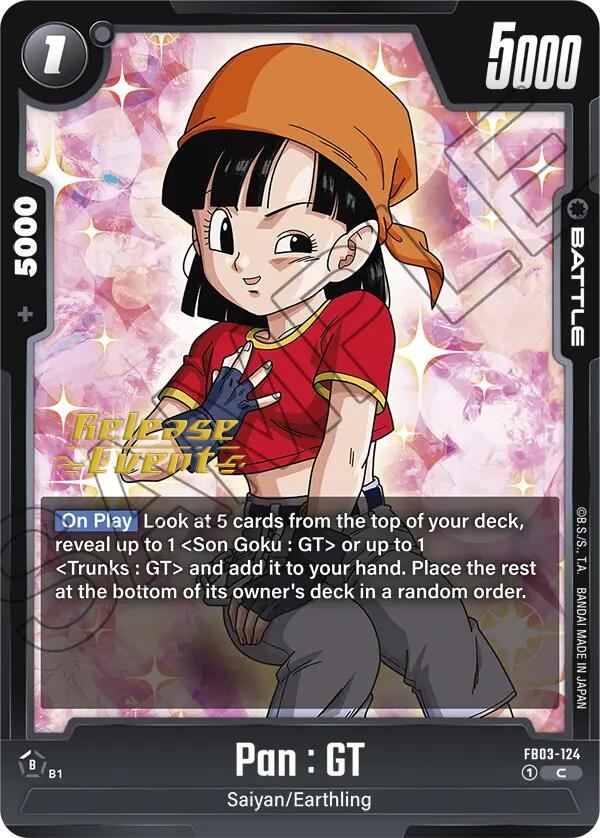Pan : GT (FB03-124) [Raging Roar Release Event Cards] | Total Play