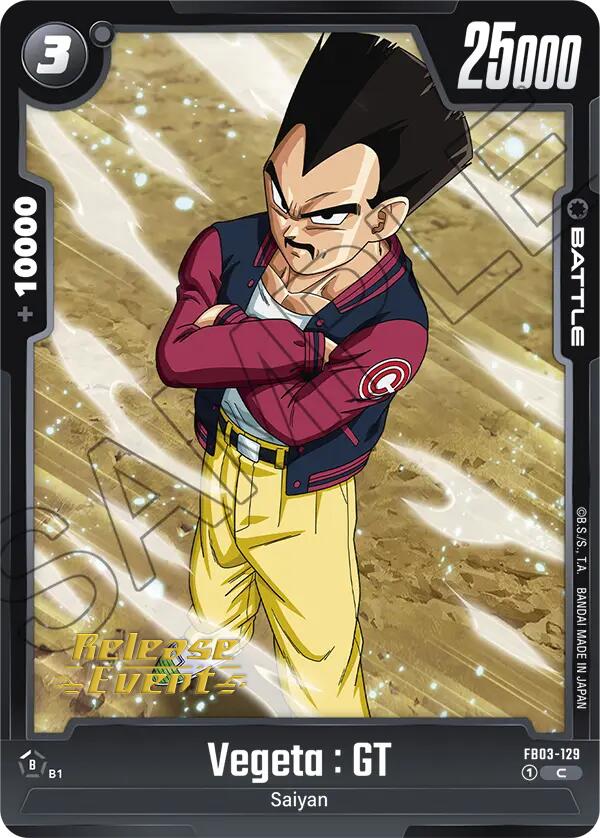 Vegeta : GT [Raging Roar Release Event Cards] | Total Play