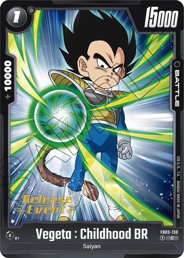 Vegeta : Childhood BR [Raging Roar Release Event Cards] | Total Play