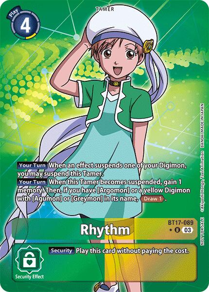 Rhythm [BT17-089] (Box Promotion Pack: Secret Crisis) [Secret Crisis] | Total Play