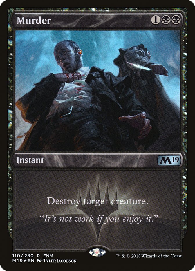 Murder (FNM) [Core Set 2019 Promos] | Total Play